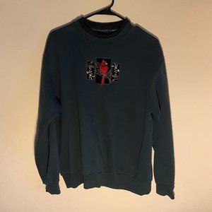 Super cute two collar granny sweatshirt